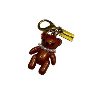 🧸 Coach Bear Bag Charm Keychain